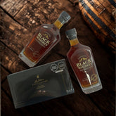BLACK WHISKEY 700ML X 2 BOTELLAS + REGALO : BOMBONES LA IBERICA BLACK WHISKEY