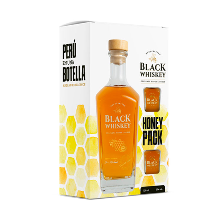 BLACK WHISKEY HONEY + 2 BLACK WHISKEY 50ML