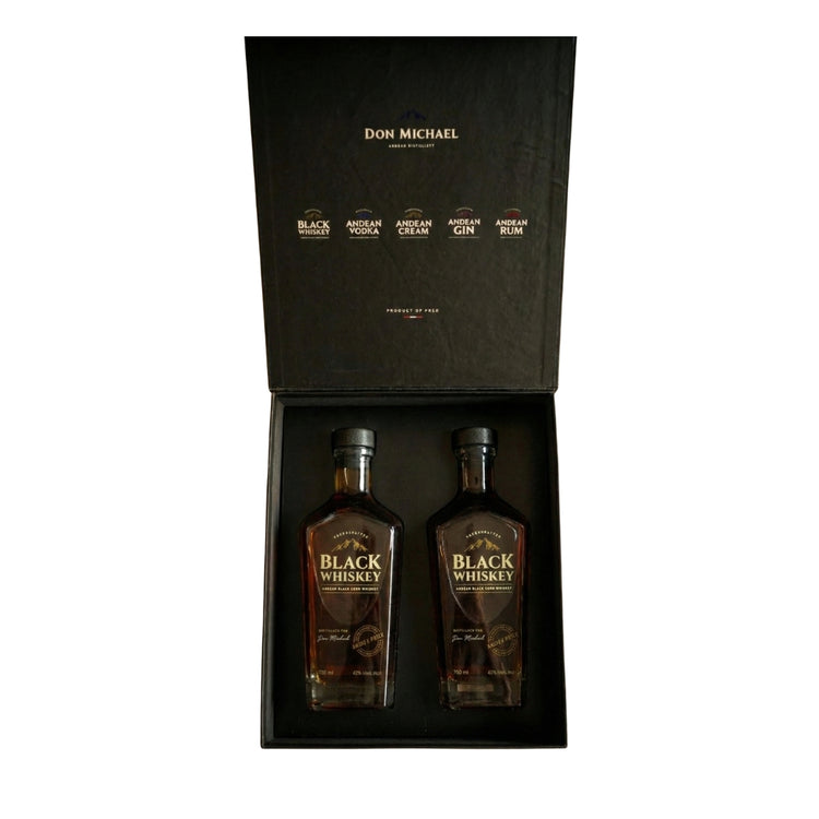 PACK BLACK WHISKEY X 2 700ML